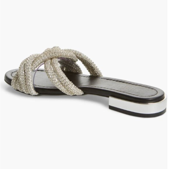 $160 Schutz Lindy Braided Slide Sandal - Picture 3 of 8